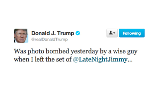 Illustration for article titled Donald Trump Gets Photobombed By Tyler, The Creator